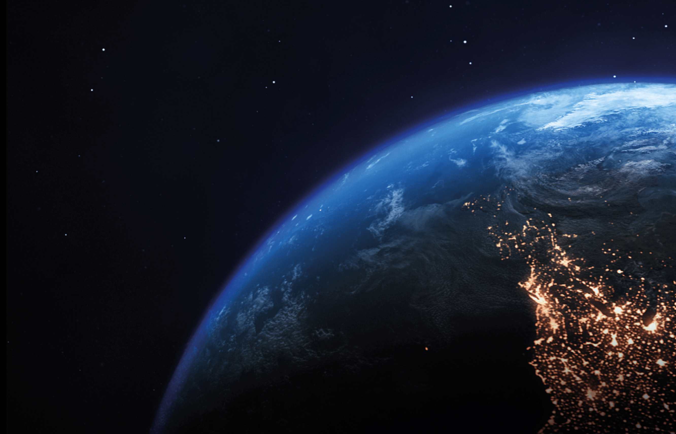 Planet Earth Satellite View. Maps from NASA: https://visibleearth.nasa.gov/images/144875/earth-at-night-black-marble-2012-color-maps-v2